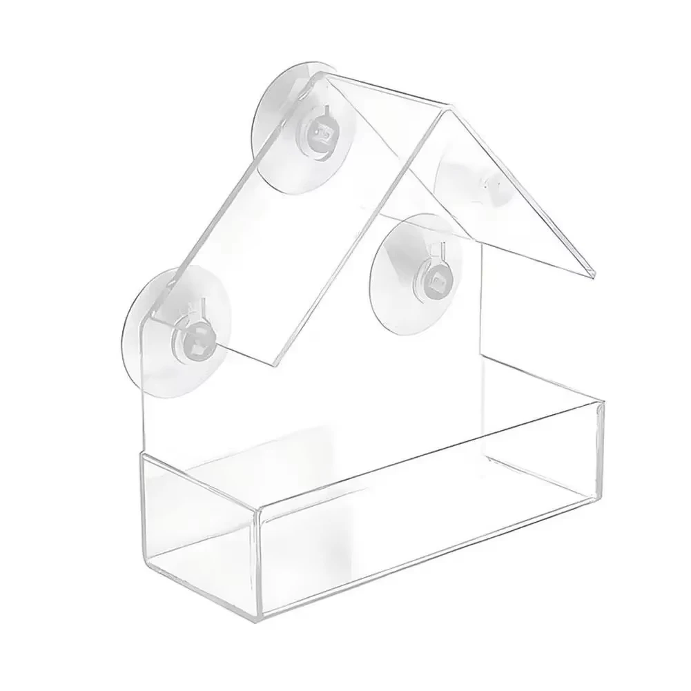 Clear Window Bird Feeder 7