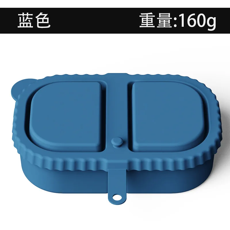 Eco-Friendly Silicone Snack Bento Box with Leakproof Lid - Reusable Food Storage for Sauces, Fruits, and Snacks
