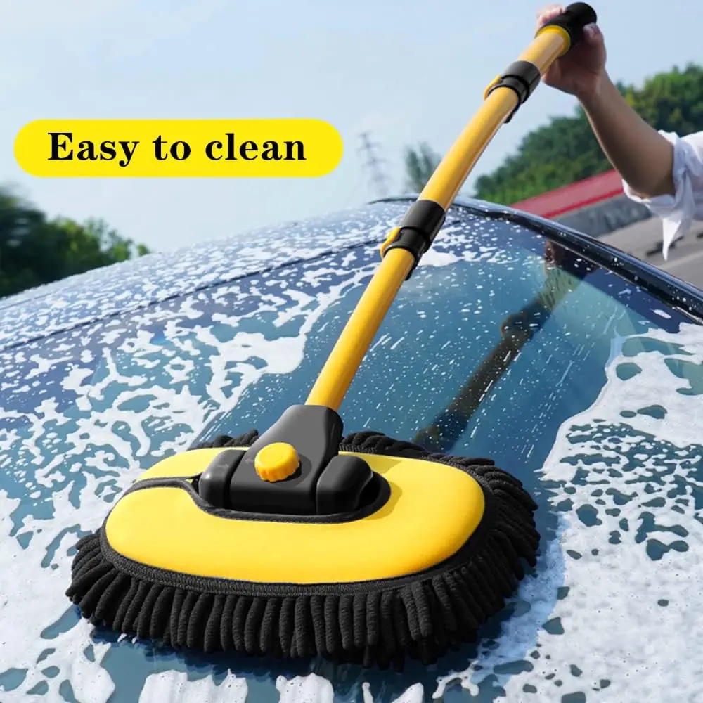 Car Wash Brush Cleaning Mop With Telescopic Rotating Car Wash Tools Long  Handle Brush Automatically Foams Car Wash Kit - AliExpress