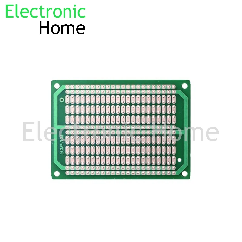 5PCS 5x7CM single-sided fiberglass FR4 green oil dual hole universal board experimental board circuit PCB circuit bread