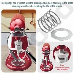 Set of 4 Durable Springs and Washers for Kitchen Mixer Maintenance and Longevity