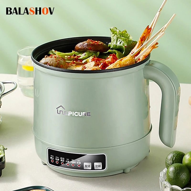 Mini olla arrocera automática para el hogar, máquina de Cocina eléctrica  para 1-2 personas, calentador de alimentos al vapor, olla arrocera pequeña  de 1,2 L - AliExpress