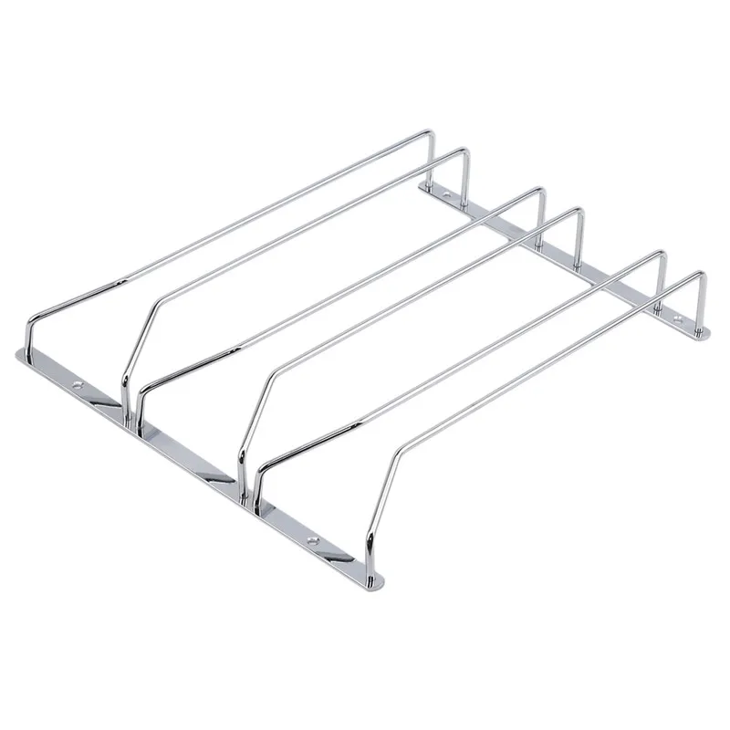 Red Wine Glass Goblets Hanger Racks Stainless Steel Shelving Organizer Upside Down Stemware Home Bar Pub Holders 2024 New 4