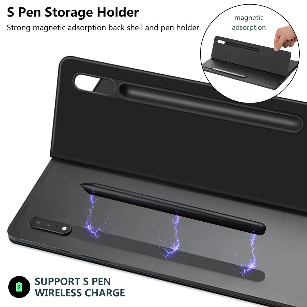 Estojo Magnético à Prova de Choque para Samsung Galaxy Tab s9 s8 Ultra s7 fe Plus Tablet Cover - Imagem 2