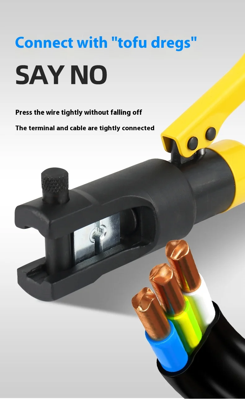 Manual Hydraulic Tool Anti Theft Manual Quick Crimping Pliers Copper Aluminum No