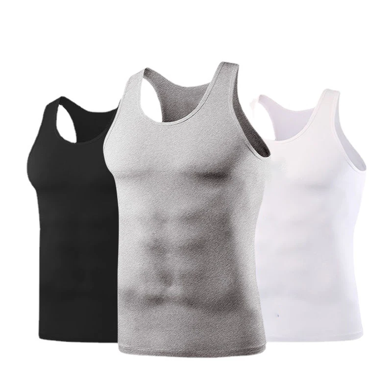 Men's Vest Pure Cotton Undershirts Bodybuilding Motion Outerwear Sweatshirt Elastic Male Undershirt Tees Tank Top Bodysuit men undershirt cotton vest short sleeve undershirt sports sleeveless vest cotton sleeveless t shirt men underwear