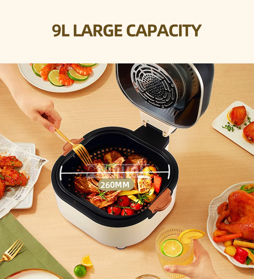 Household Multi-Functional 6L Large Capacity Air Fryer Intelligent Integrated Deep Frying Pan 2