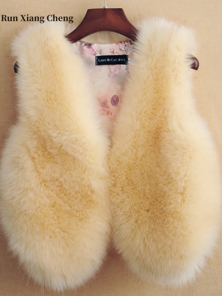 2023 Free Shipping Faux Mixed Fox Fur Faux Fur Fashion Short Coat for Urban Leisure and Minimalist High Street Style Solid Color