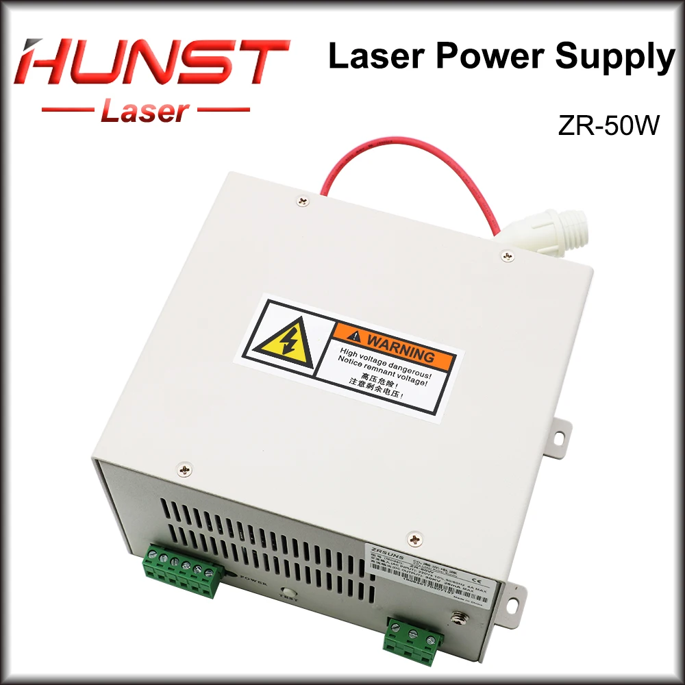Alimentatore Laser Hunst Zr 50W Per Macchina Per Incisione E Taglio Di Tubi Laser In Vetro Co2 40W 50W 2 Anni Di Garanzia.