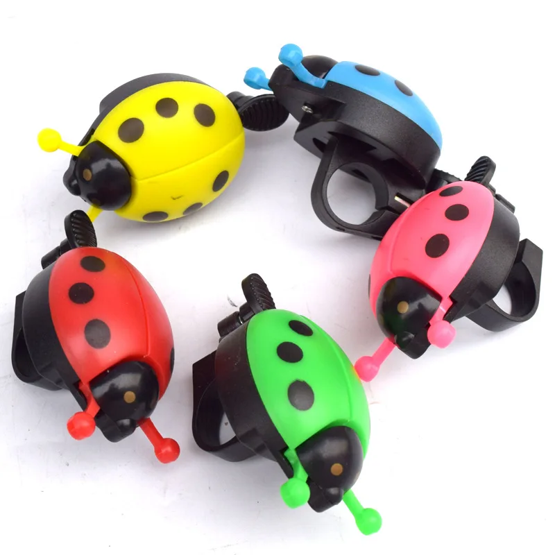 Bicycle bell cartoon beetle ladybug for kids bike horn alarm