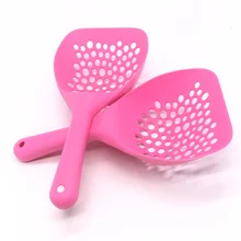 Plastic Pooper Scoopers Cat Shovel Scoop Shit Large Round Hole Cat Litter Scoop Sand Waste Scooper Practical Pet Cleanning Tool
