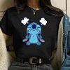 Gothic Stitch Funny Cartoon T Shirt Women Lilo Stitch T-shirt Graphic Y2K Tops Tshirt Hip Hop Tees Female Clothes Goth 5