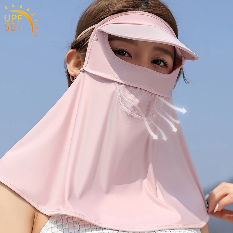 

Summer Face Mask UV Protection Breathable Neck Face Cover Elastic Men Women Outdoor Fishing Hiking Cycling Balaclava Sports Cap