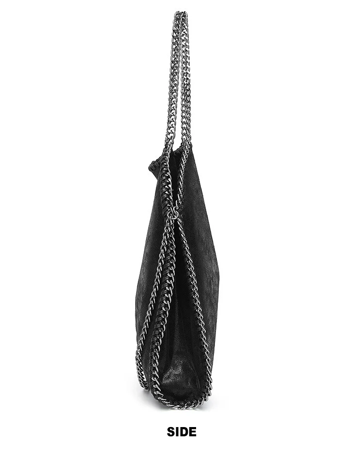 New 2021 Vintage Design Chains Women Handbag Simple Casual Ladies Shopping Shoulder Bag Large Capacity Crossbody Bags