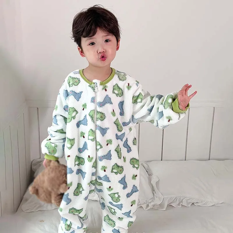 Children's Jumpsuit With Anti Kick And anti Kick Split for Home Wear Children's Jumpsuit Pants Home