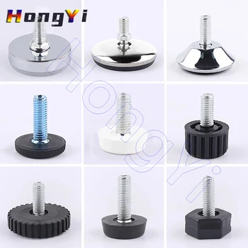 2/4Pcs M6 M8 M10 Adjustable Leveling Chair Leg Feet Non-Slip Adjustable Foot Screw,Prevents Floor Wear, Reduces Noise And More 1