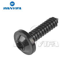 Premium Titanium Self - Tapping Button Screw - M4x15mm (Black)