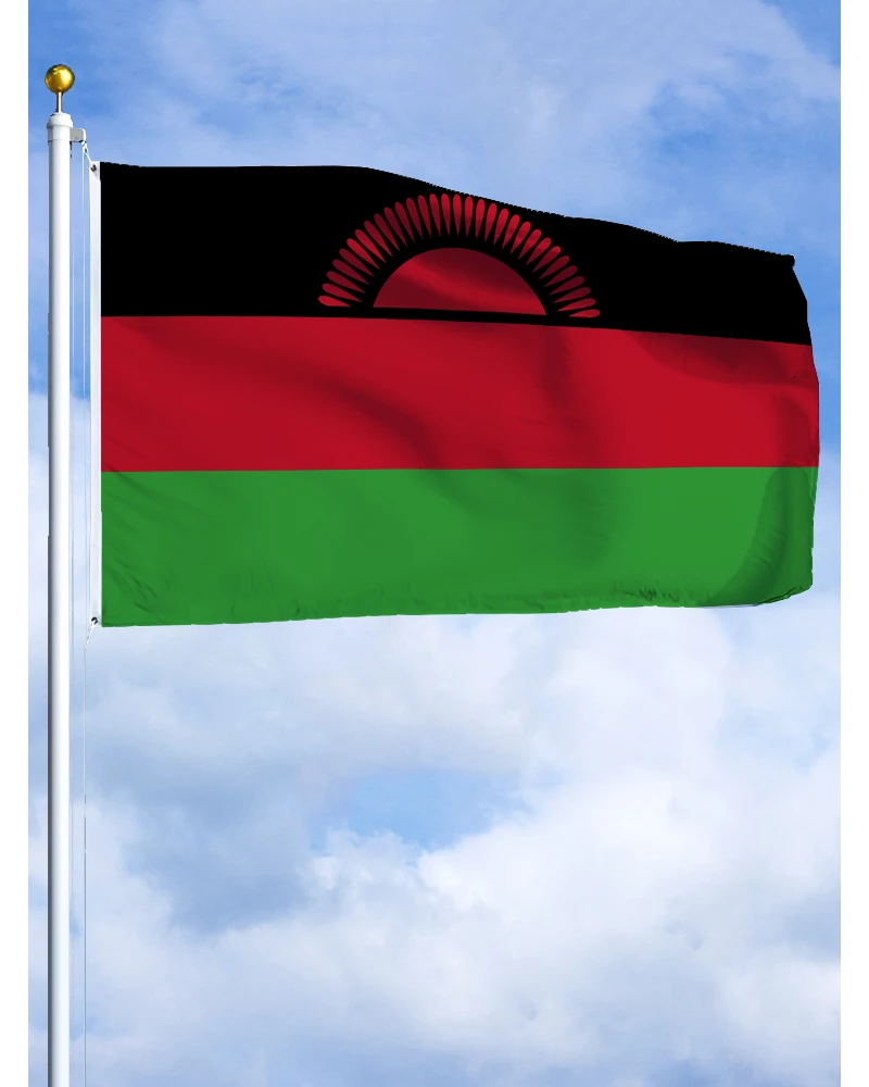 

60 × 90 90x150 120 × 180 см флаг с эмблемой Малави Полиэстер Печатный Баннер гобелен для декора