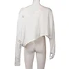 BIIKPIIK Casual Off Shoulder Solid Knitted Tops Concise Skew Collar Long Sleeve Autumn Tees For Women Sporty Irregular T-shirts 6