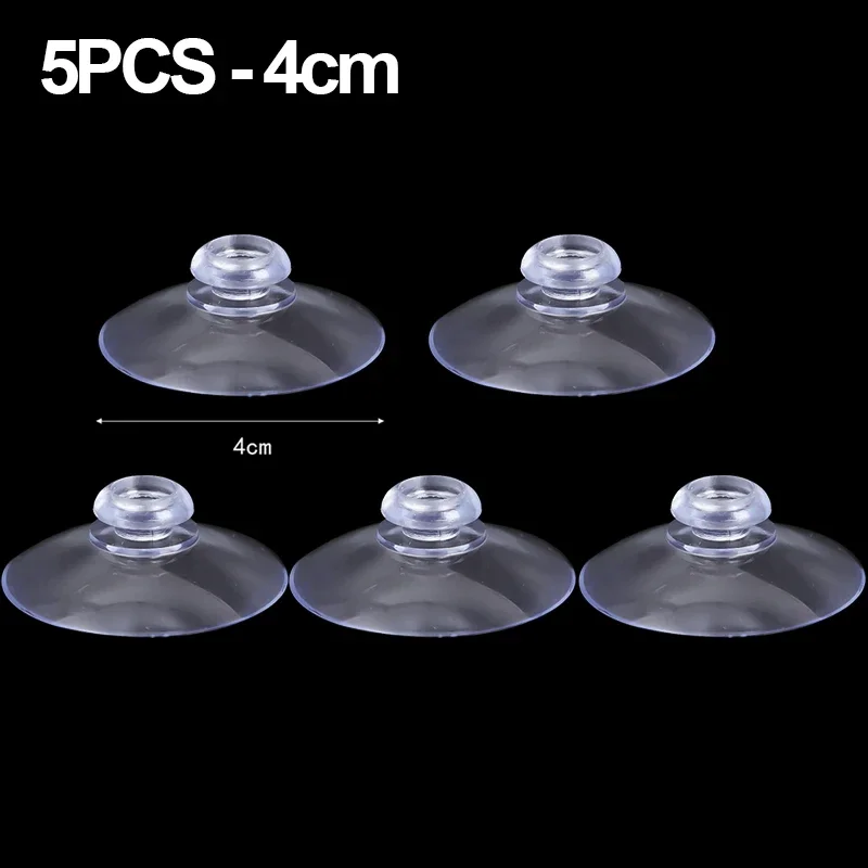 Clear PVC Suction Cup Wall Hooks for Kitchen, Bathroom, and Window Decorations
