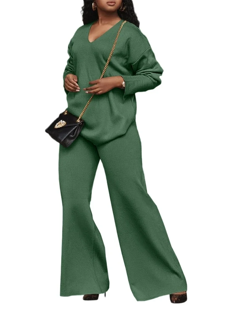 Wmstar Two Piece Set Women Wholesale New Solid Color Thickened Suede Sleeve Split 2025 Summer Outfit Fancy Club Vacation