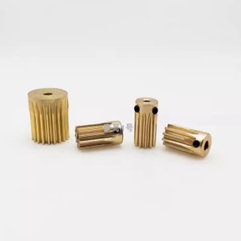 2pcs/lot k Type 0.5M brass spur gear 12 13 14 15 16 17 18 19 20 teeth Motor Gear Metal Brass Gear Pinion