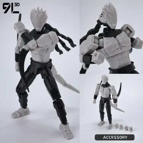 9L3D Printed Anime Jujutsu Kaisen Sukuna Yuji Yuta Satoru Gojo Lucky Dummy 13 Movable Shapeshift Action Figures Mannequin Toys - Image 22