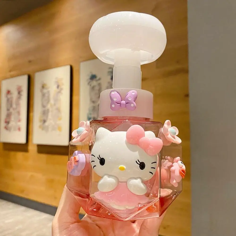 

Фотовспенивающая бутылка Kawaii Аниме Фигурка 300 мл пеноматериал жидкое мыло гель для душа шампунь пресс бытовой плюшевый