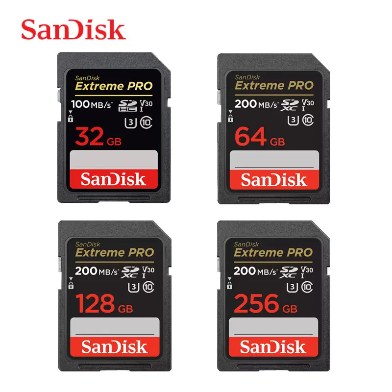 SanDisk Ultra Extreme Pro Memory Card SD Card 32GB 64GB 128GB 256GB 512GB  1TB SDHC/SDXC Class10 U1 U3 4K Flash Card for Camera - AliExpress