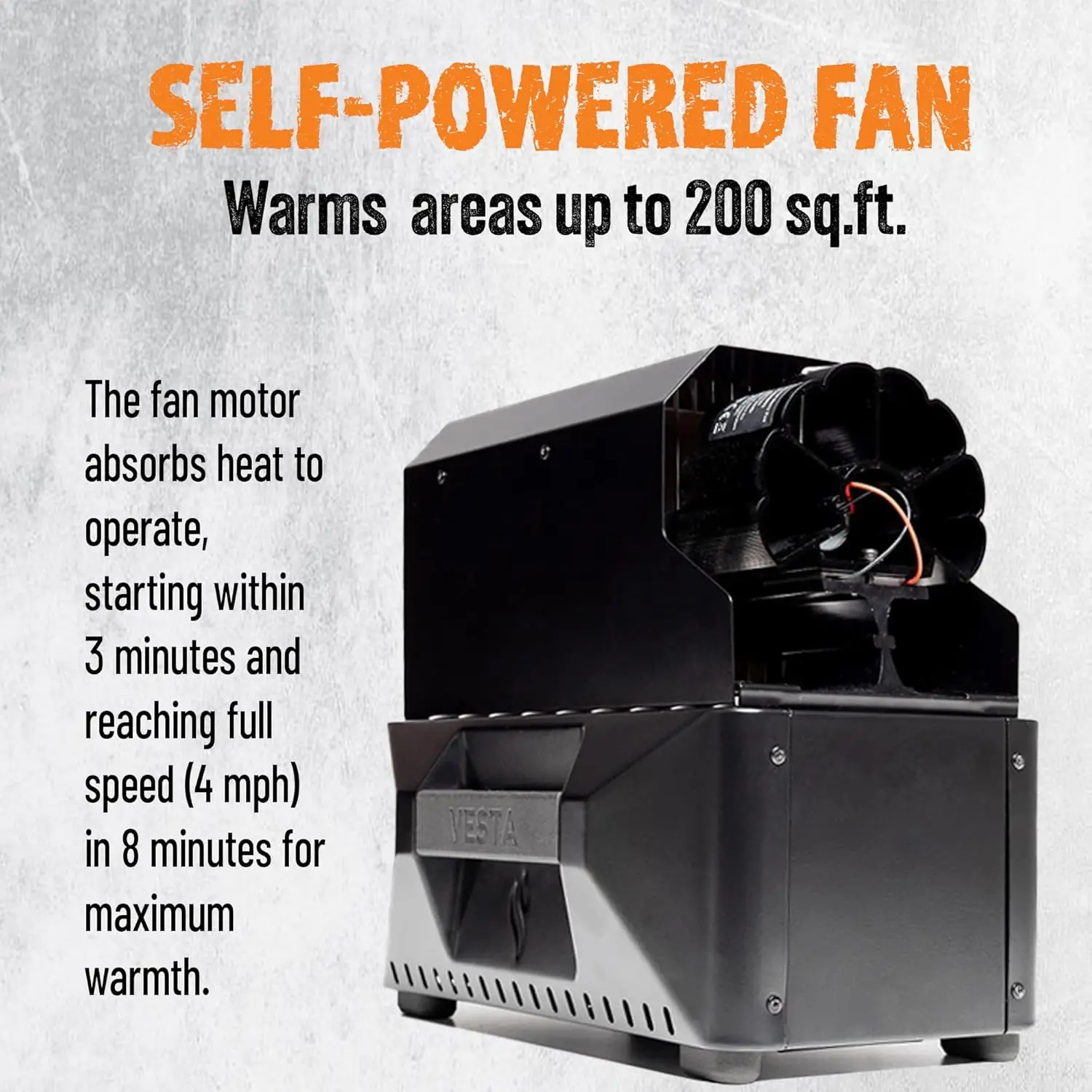 VESTA Self-Powered Camping Indoor/Outdoor Heater & Stove (Compact, Off-Grid, Emergency)