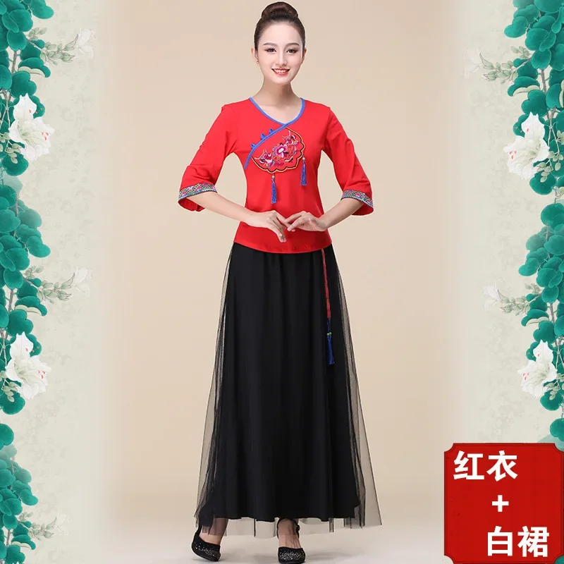 

Skirt Sets 2 Piece Sets Womens Outfits Summer Y2k Women Clothing Fashion Clothes Vintage Casual Ethnic Style Embroidery New