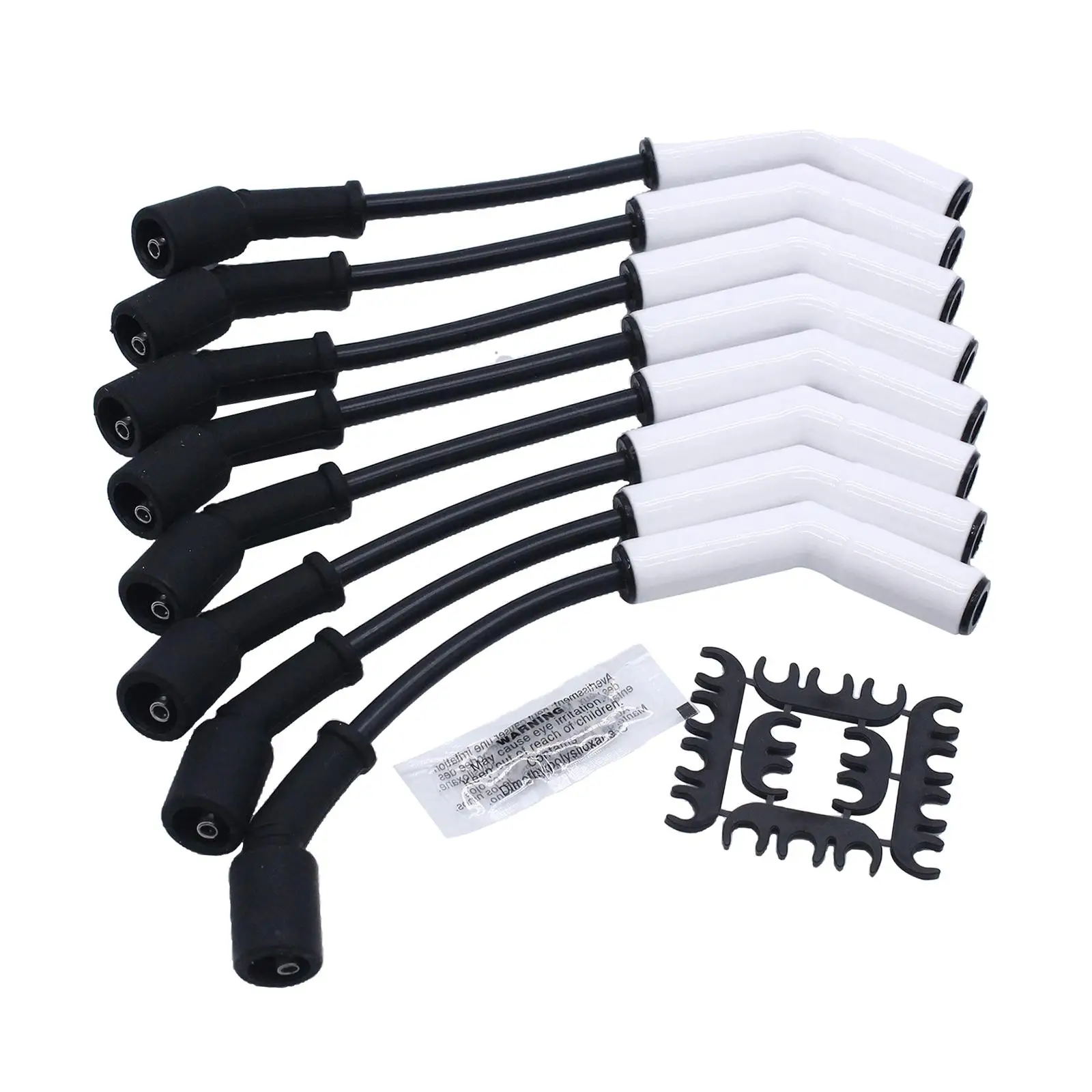 

9070 Plug Wire Set Ceramic Boot Replacement Fit for LS4 LT Engines, 500 Ohms/ft of Resistance