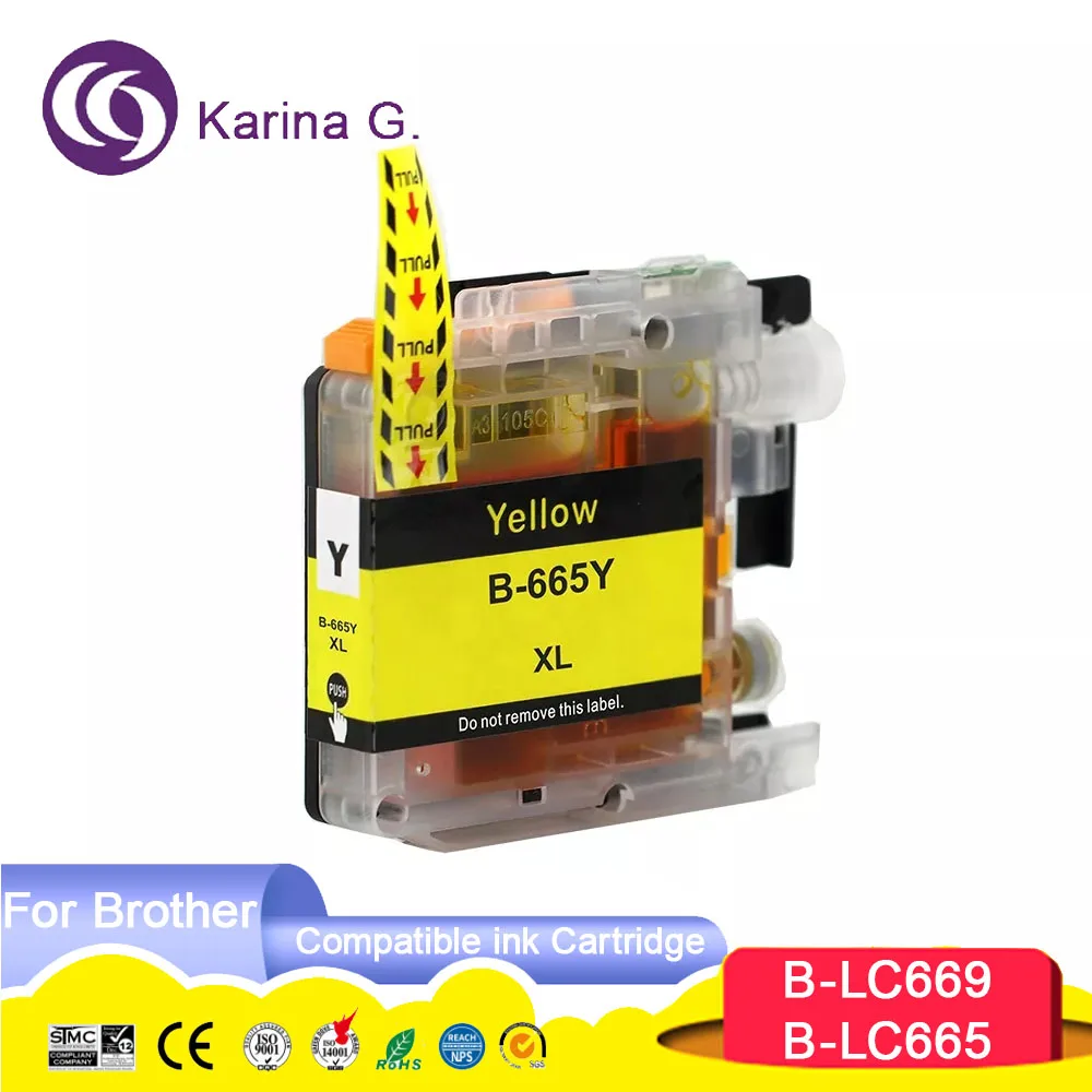 For LC669 LC665 compatible ink cartridge suit for LC 669 665 for MFC-J2320 MFC