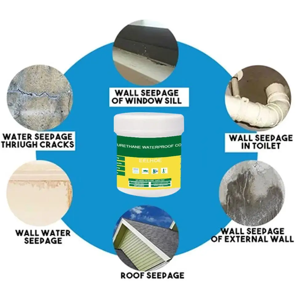 30/100/300g Innovative Sealer Mighty Paste Polyurethane Waterproof Coating Home Bathroom Roof High Bonding Strength Coating