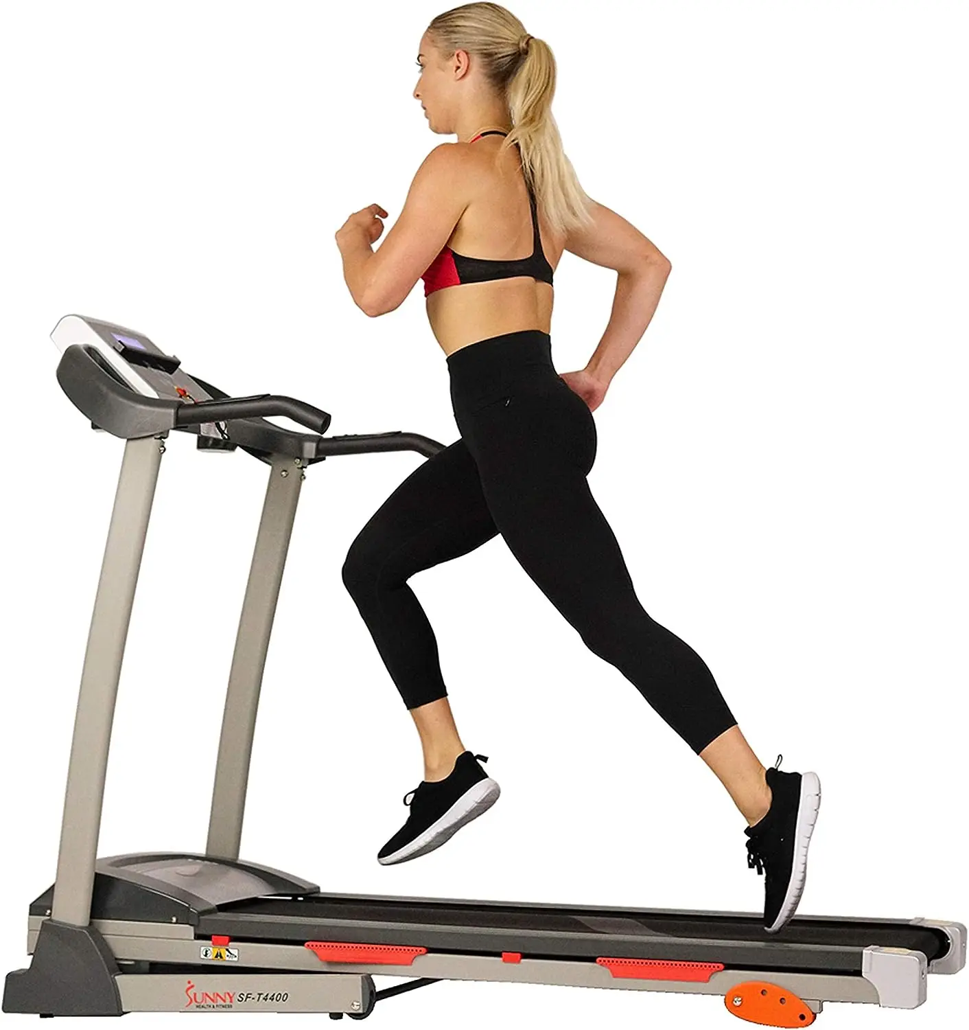 

Fitness Premium Folding Incline Treadmill with Pulse Sensors, One-Touch Speed Buttons, Shock Absorption, Optional Bluetooth