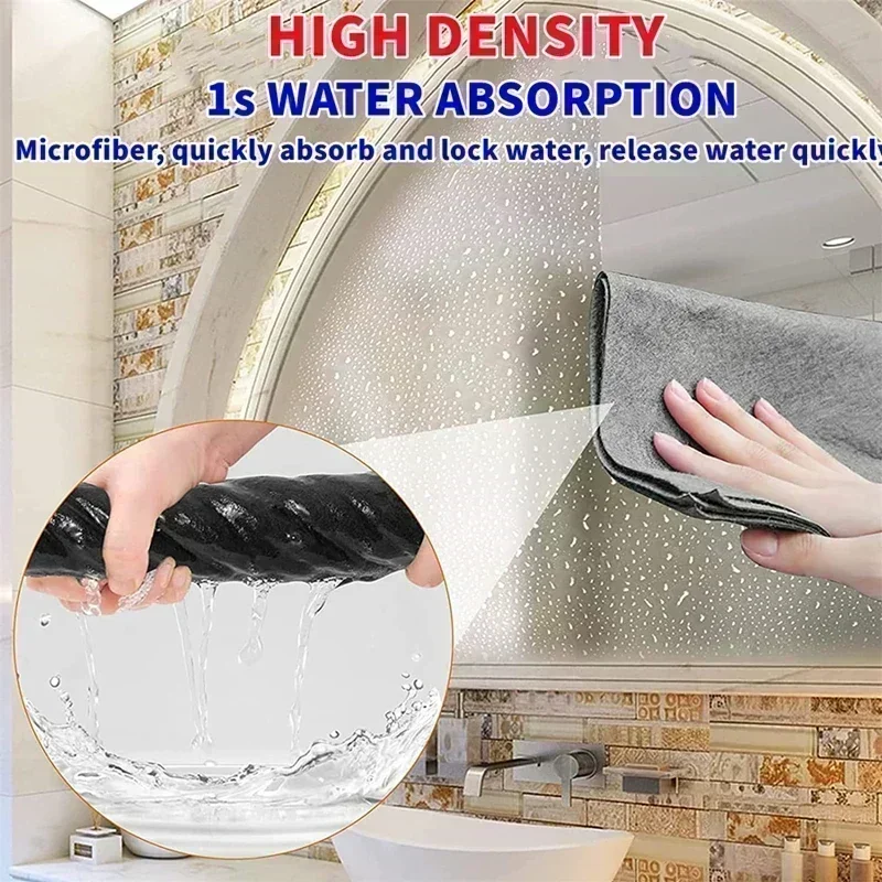 Magic Cleaning Cloth Microfiber Window Glass Wiping Kitchen Towel Wash Reusable Magic Duster 3/5/10pcs microfiber towel kitchen towel cleaning cloth microfiber wash towel microfiber dish cloths dish cleaning cloth dish cloth towel cleaning cloth microfiber dish cloth