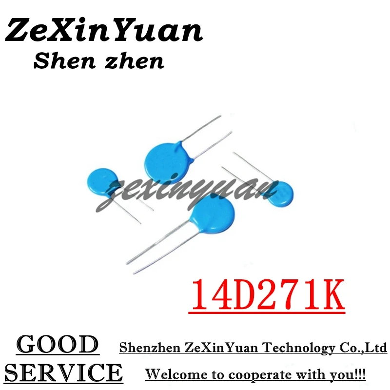 

10 шт./лот 14D271K 271KD14 14K271 270 В 14 мм варистор пьезорезистор