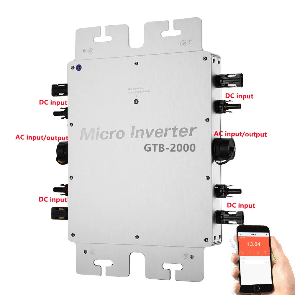 SMARAAD MPPT 태양광 그리드 연결 마이크로 인버터, 600W, 2800W, DC 22-60V, AC 110V, 230V, 방수 IP65 가전 컨버터