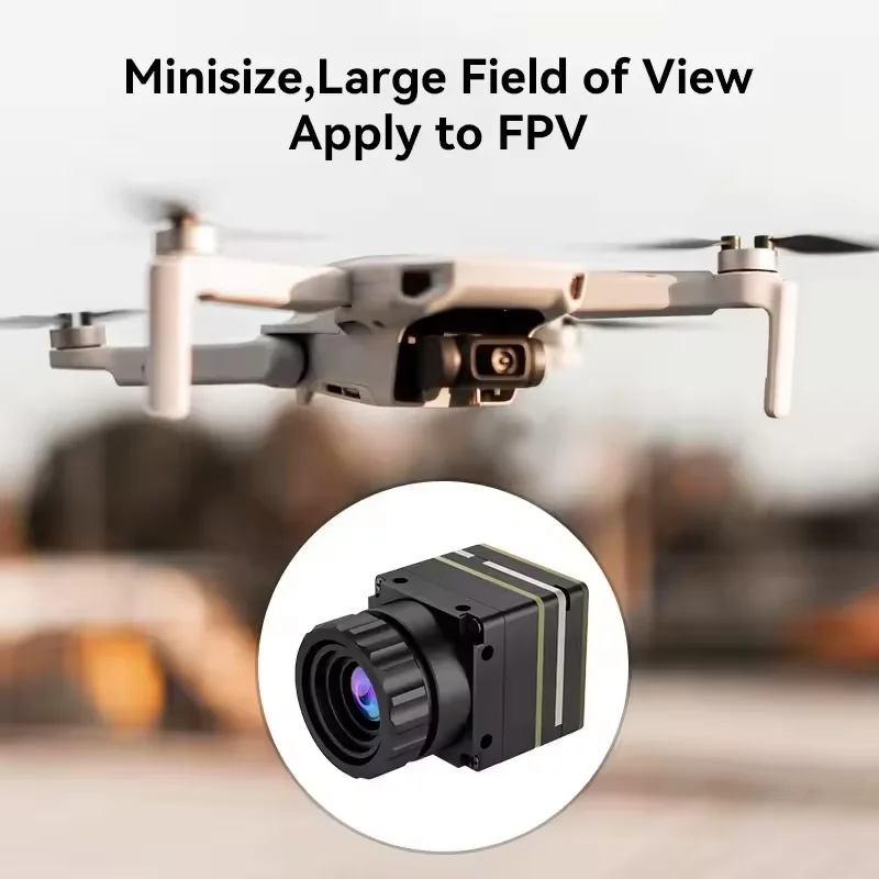 FPV 드론 열화상 카메라 256×192 야간 투시경 카메라 4mm 렌즈 CVBS 인터페이스 고성능 저조도 감도