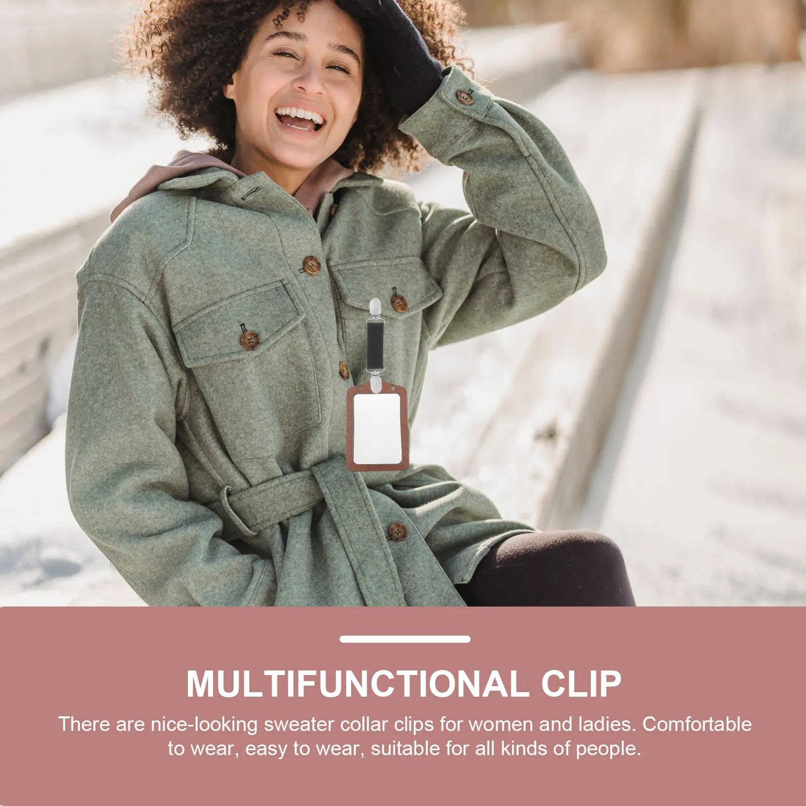 2Pcs 탄성 스웨터 클립 다기능 모자 클립 카디건 칼라 클립 휴대용 드레스 클립 빈티지 장식 버클