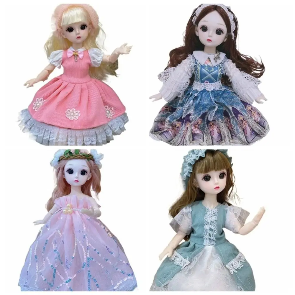 Big Eyes 30cm Baby Dolls Removable Joints Humanoid Doll Girl Princess Doll Dress Up Articulated Dress BJD Doll DIY Accessories