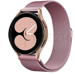 Elegant Milanese Loop Stainless Steel Watch Strap - Premium Adjustable Mesh Bracelet for 22MM watch band (Pink gold 7)