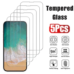Premium Tempered Glass Screen Protector Set - Pack of 5 - 5PCS Tempered Glass