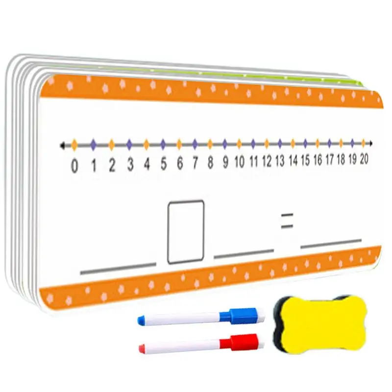 Erasable Number Board 0-20 Double Sided White Board Addition Subtraction Game Classroom And Home Supplies Learning Activities
