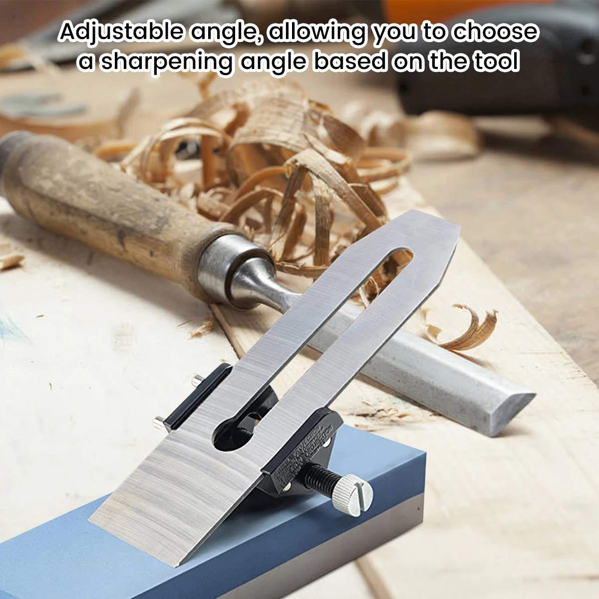 Carbon Steel Adjustable Chisel Sharpening Jig Tool Kit