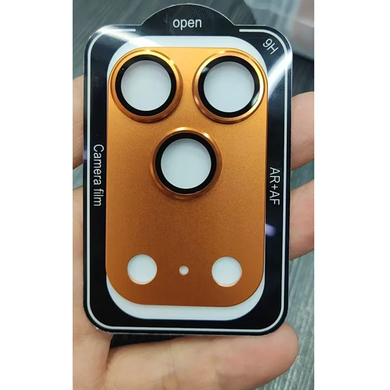 Premium Tempered Glass Camera Lens Protector with Strong Metal Frame