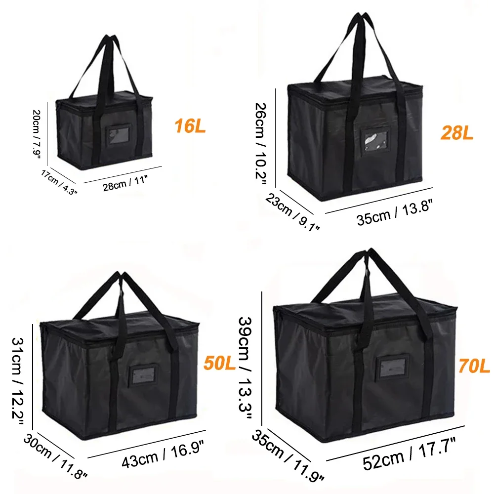 70L Insulated Thermal Cooler Bag Cool Lunch Foods Drink Storage Boxes Large Chilled Bags Zip Picnic Camping Tin Foil Food Bags lunch cooler bag,cooler bag,lunch bag,insulated foil bag
