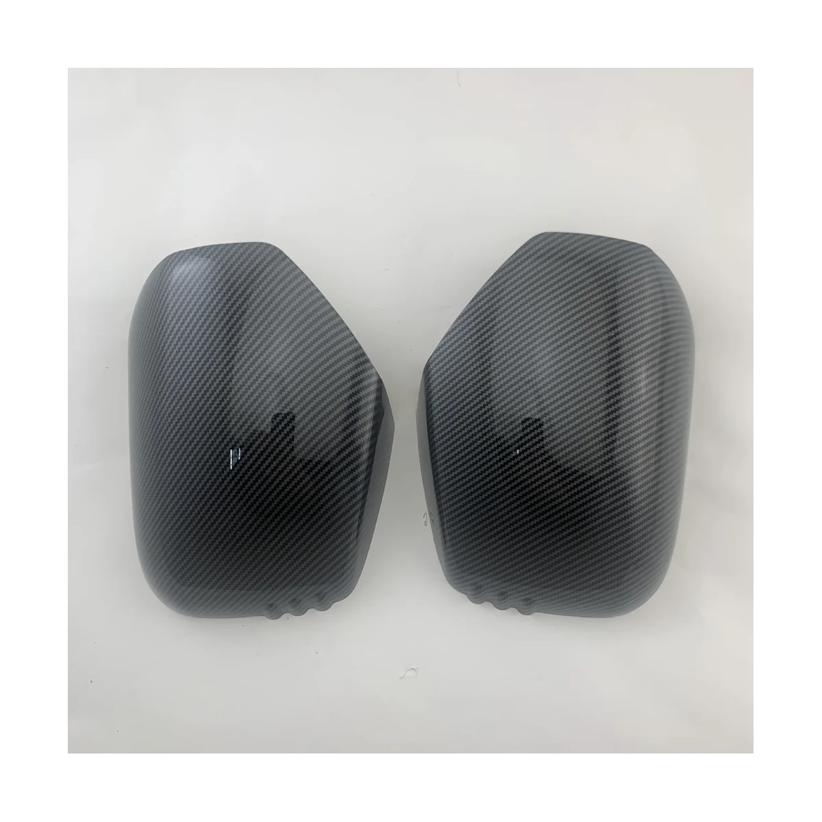 Car Carbon Fiber Rearview Side Glass Mirror Cover Trim Frame Side Mirror Caps for Mitsubishi L200 Triton 2006-2014