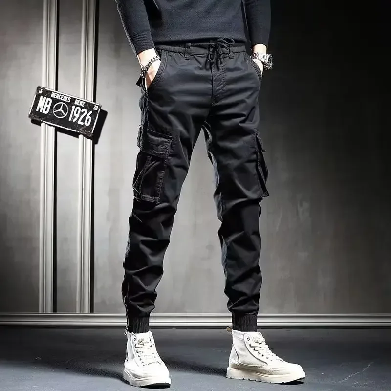 Man Tactical Military Cargo Pants Spring Men Techwear High Quality Outdoor Hip Hop Work Stacked Trend Slacks Harem Y2k Trousers