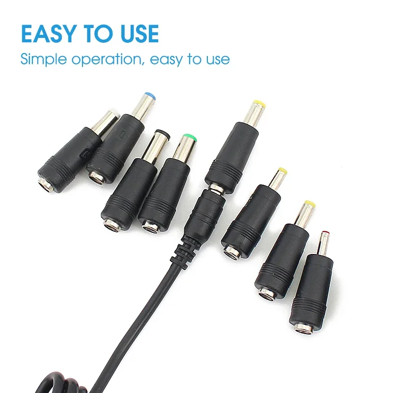 Description Picture 4 of itemDC 5V 6V 9V 12V 2A Power Supply Adapter Charger AC 110V 220V AC DC Power Adapter DC Plug Converter EU US with 8pcs Connect Plug